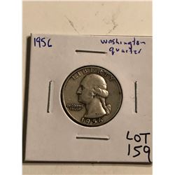 1956 P Washington Silver Quarter Nice Early US Coin
