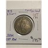 Image 1 : Very Rare Early 1878 Switzerland Silver 2 Francs .2684oz ASW