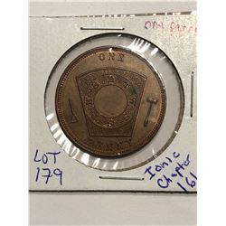 Rare Masonic One Penny Ionic Chapter 161