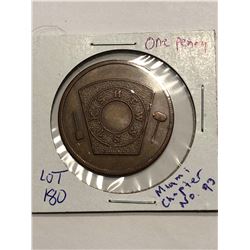 Rare Masonic One Penny Miami Chapter 93