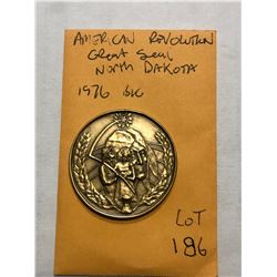 1976 American Revolution Great Seal of North Dakota Coin