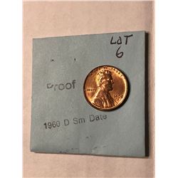 1960 D PROOF Small Date Lincoln Penny