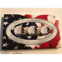 2003 PLATINUM Edition State Quarters Set IL AL MA AR MO in Original Package with Paperwork