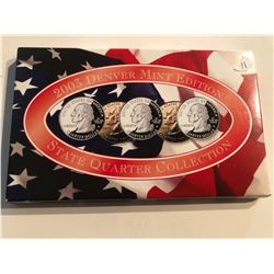 2003 DENVER Edition State Quarters Set IL AL MA AR MO in Original Package with Paperwork