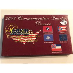 2002 DENVER Edition State Quarters Set IL TN OH LA IN MS in Original Package with Paperwork