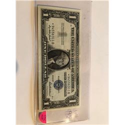 1957 Series STAR NOTE 1 Dollar Silver Certificate Note UNC Grade