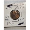 Image 1 : Rare 2000 WIDE AM STAIN AU52 High Grade