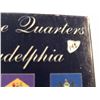 Image 2 : 1999 PHILADELPHIA Edition State Quarters Set IL DE PA NJ GA CT in Original Package with Paperwork