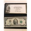 Image 1 : 2003 A Series Federal 2 Dollar Bill UNC in Leather Binder with COA