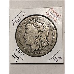 1901 O Morgan Silver Dollar Nice Early US Coin