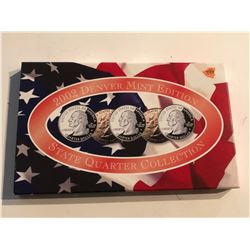 2002 DENVER Edition State Quarters Set TN OH LA IN MS  in Original Package with Paperwork