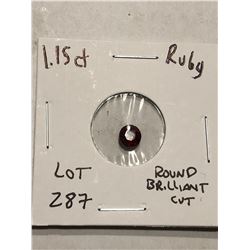 Extremely Rare 1.15 Carat RUBY Investment *GEM QUALITY*