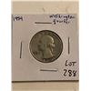 Image 1 : 1954 P Washington Silver Quarter Nice Early US Coin