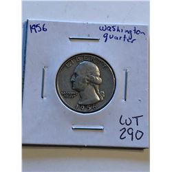 1956 Washington Silver Quarter Nice Early US Coin