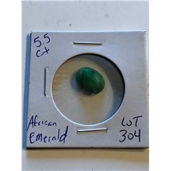Rare HUGE 5.50 Carat EMERALD Tested Natural Oval Cut