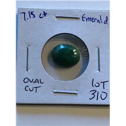 HUGE 7.15 Carat EMERALD Oval Cut Tested Natural