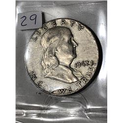1962 D Silver Franklin Half Dollar Nice Early US Coin