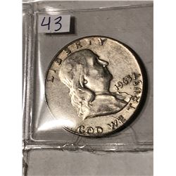 1963 D Silver Franklin Half Dollar Nice Early US Coin