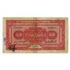 Image 2 : Provincial Bank of Shantung, 1925 "Tsinan" Branch Issue Banknote With Large Red Overprint On Face