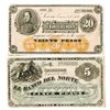 Image 1 : Banco Del Norte, 1882 Remainder Banknote Pair.