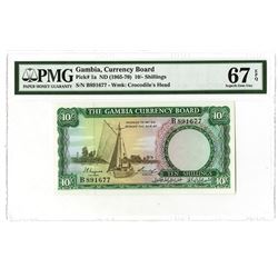 Gambia Currency Board, ND (1965-70) Issued Banknote