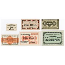 Notgeld Issues. 1916-1920. Officer & POW Camp Assortment.