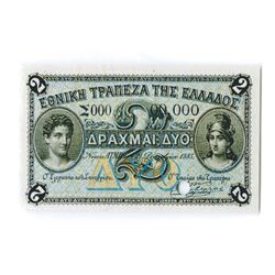 National Bank of Greece, 1885 Specimen Banknote.