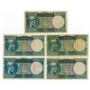 Image 1 : Bank of Greece. 1949. Quintet of Issued Banknotes.