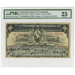 Banco de Guatemala, 1925) "Reissue"  Issue Banknote.