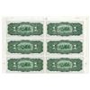 Image 2 : Banque De La Republique D'Haiti, 1919 Provisional Issue Uncut Partial Sheet of 6 Notes