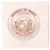 Image 1 : Republic of Hawaii, 1896 Proof Arms Used on Banknotes & Fiscal Documents.