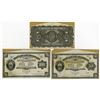 Image 1 : Republica de Honduras. Billete Aduanero (Customs Notes). Set of 3 Uniface Proofs