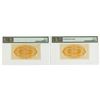 Image 2 : Banco Nacional Ultramarino, Macau. ND (1944). Sequential Issued Banknote Pair.