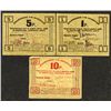 Image 1 : Velyamin Consumer Society, ND (ca.1918-20) Emergency Scrip Note Trio.