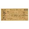 Image 1 : Treasury Warrant, Appropriation for Civil Service, 1862 Obsolete Banknote.