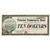 Image 1 : Parsons Commercial Bank, 1907 Cashier's Check Panic Currency.