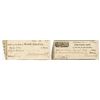 Image 1 : Lot of 2 Classic Checks, 1807 Bank of North America and 1829 Schuylkill Bank Signed by William Merid