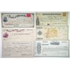 Image 1 : Lot of 15 different Issued and Unissued Checks from Mid-West to East Coast.