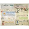 Image 2 : Lot of 15 different Issued and Unissued Checks from Mid-West to East Coast.