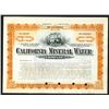 Image 1 : California Mineral Water Co., ca.1910, Specimen Stock.