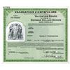 Image 1 : Validation Board for German Dollar Bonds - Validation Certificate 1953 Specimen Certificate.