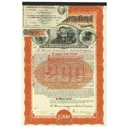 Mexican International Railroad Co. 1897 Issued & Uncancelled Bond.