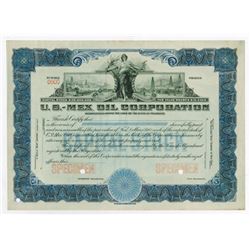 U.S.-Mex Oil Corp., 1910-1920 Specimen Stock Certificate