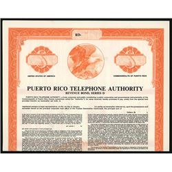 Puerto Rico Telephone Authority, 1978 Specimen Bond.