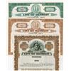 Image 1 : City of Detroit, ca.1930-1940 Specimen Bond Trio