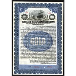 Rockland Transportation Co. 1922 Specimen Bond.