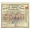 Image 1 : Narragansett Steamship Co., 1869 Issued Bond Signed by Ambrose Burnside, Civil War General.