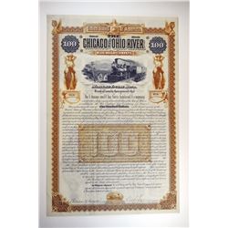 Chicago and Ohio River Railroad Co., 1886 Issued Bond.