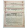 Image 1 : Baltimore & Ohio Railroad Co., 1906 Group of 4 I/C Warrant Certificates