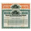 Image 1 : Kansas City Railway and Light Co. 1903, Pair of Specimen Bond